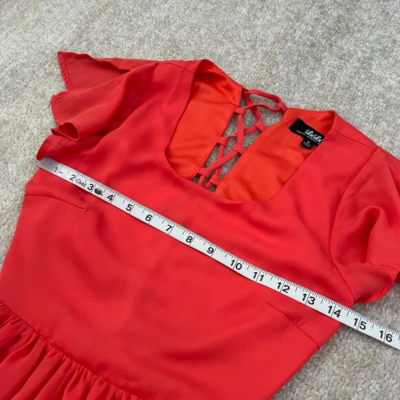 3 for $6 Lulus La Brea Summer Short Sleeve Lace Up Open Back Mini Dress S - Picture 6 of 9